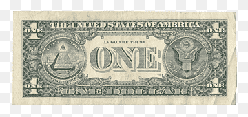 1 U.S dollar banknote, United States one-dollar bill Federal Reserve Note Banknote Federal Reserve System, Dollar, rectangle, uSA, united States png thumbnail