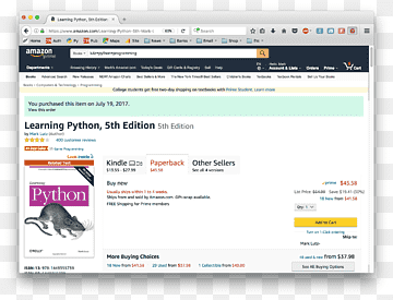 Programa d'aprenentatge Python per a ordinadors Book Edition, llibre, amazoncom, El més venut, llibre png thumbnail