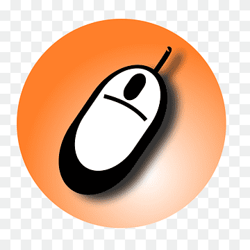 Computer mouse Pointer, Computer Mouse, electronics, orange, computer png thumbnail