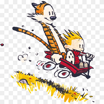 boy and tiger art, The authoritative Calvin and Hobbes The Essential Calvin and Hobbes, calvin and hobbes, comics, logo, cartoonist png thumbnail