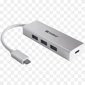 HDMI Adapter Ethernet hub USB-C, USB, electronics, adapter, cable png thumbnail