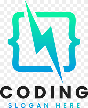 logo del fulmine di codifica della programmazione per computer, png thumbnail