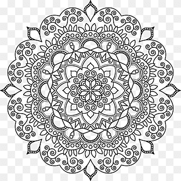 Tapestry Mandala Wall Gold Circle, andre, areal, sort og hvid, cirkel png thumbnail