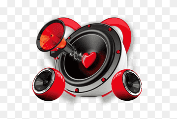 ilustração de alto-falante de 2.1 canais em branco e vermelho, arquivo de computador de som do alto-falante, alto-falantes estéreo, alto-falante bluetooth, cantar uma música, alto-falante png thumbnail