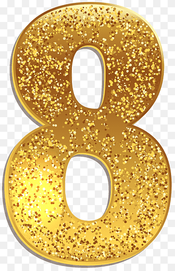 gold 8, Number, Number Eight Gold Shining, album, text, logo png thumbnail