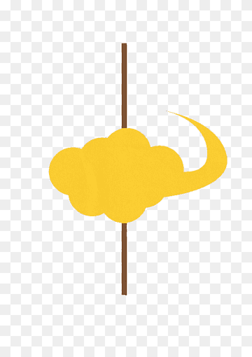 Yellow Cloud computing, Gule skyer, tegneserie Cloud, Sky, skyen png thumbnail