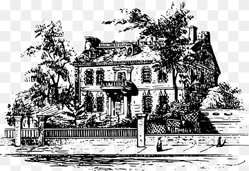 Home Manor house, Home, building, monochrome, building Vector png thumbnail