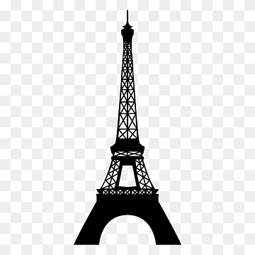 Eiffel Tower Wall decal, luminescent, monochrome, tower, landmark png thumbnail