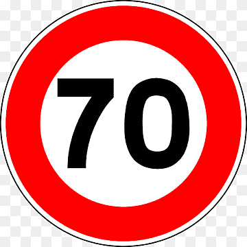 Sign, Road Sign, Roadsign, Traffic Sign, Speed Limit, 70, png thumbnail