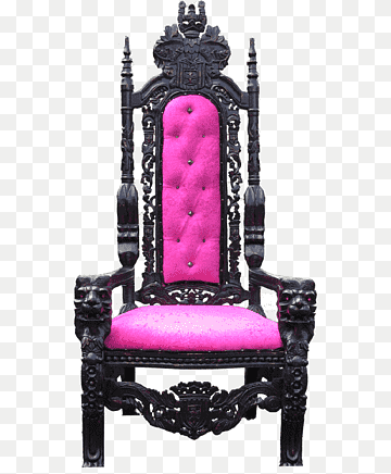 Throne Morris chair Coronation Chair Recliner, throne, purple, furniture, king png thumbnail