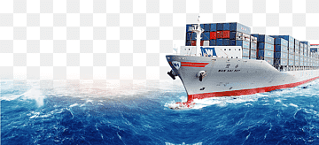 Agencia de transporte de carga, transporte marítimo, barco de carga, barco blanco y multicolor en el cuerpo de agua ilustración, azul, blanco, empresa png thumbnail