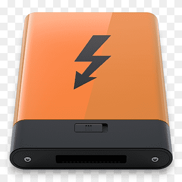Batería marrón y negra, dispositivo electrónico, dispositivo electrónico, accesorio electrónico, rayo., artilugio, electrónica, naranja png thumbnail