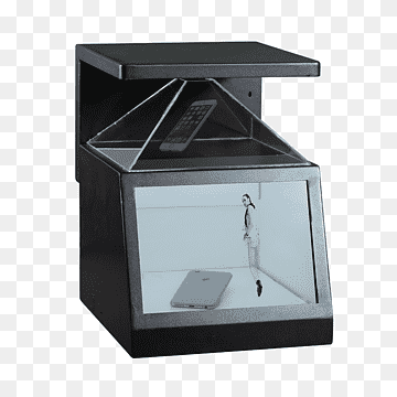 holografisches Display mit Hologrammanzeige, Stereodisplay, Monitor, 3d film, Box, Computermonitore png thumbnail