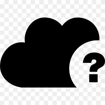 Computer ikoner Cloud computing Spørgsmålstegn Symbol, cloud computing, sort, sort og hvid, Sky png thumbnail