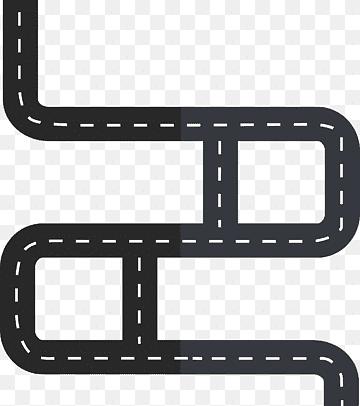black road illustration, Roadworks Cartoon Traffic, Winding road, angle, text, rectangle png thumbnail