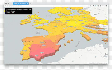 Mapbox Javascript Visualisierungsdiagramm, Karte, 3d karte, Bereich, d3js png thumbnail