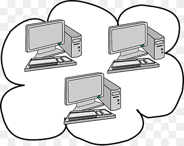 شبكة الكمبيوتر ، الكمبيوتر, computer network, cloud, computer png thumbnail