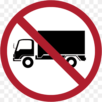 Prohibitory traffic sign Truck Vehicle Road, thailand, driving, text, trademark png thumbnail