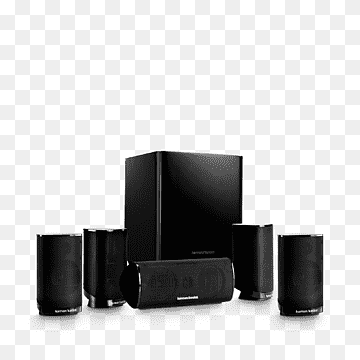 Altifalante para sistemas de cinema em casa com som surround 5.1 Harman Kardon, móveis para teatro, diversos, eletrônicos, outros png thumbnail