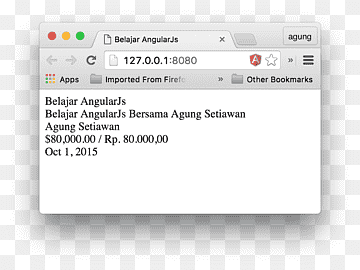 Halaman web AngularJS JSON Screenshot JavaScript, rupiah, teks, logo, lain-lain png thumbnail