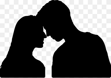 silueta pareja, pareja, amor, Pareja, monocromo png thumbnail