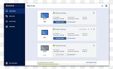 Bilgisayar programı Acronis True Backup İşletim Sistemleri, yedekleme bulut depolama, metin, bilgisayar, diğerleri png thumbnail
