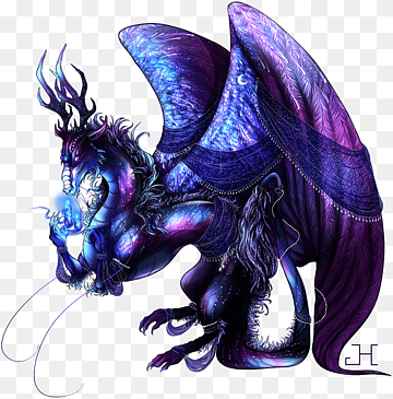 Organism Demon, The Starry Sky, purple, violet, dragon png thumbnail