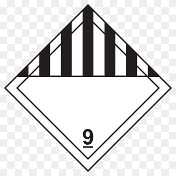 Hazmat clase 9 artículos peligrosos diversos placard Hazmat clase 8 sustancias corrosivas residuos peligrosos, mercancías, diverso, ángulo, etiqueta png thumbnail