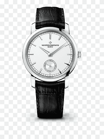 Vacheron Constantin Gold Watch Movement Strap, Vacheron Constantin watches Black watches mechanical male watch, black Hair, watch Accessory, black White png thumbnail