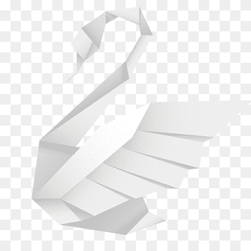 Cygnini Paper Origami, Origami Swan, angle, white, animals png thumbnail