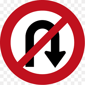 Car U-turn Traffic sign Driving, Prohibited, driving, text, trademark png thumbnail