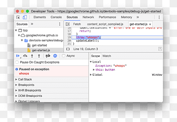 איתור באגים בדף אינטרנט קריאת מחסנית Debugger Stack overflow, אחרים, אזור, התקשר לסטאק, לוח כתיבה png thumbnail