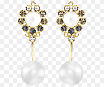 Earring Swarovski AG Jewellery Pearl, Swarovski Jewelry Pearl Earring, gemstone, pendant, gold png thumbnail