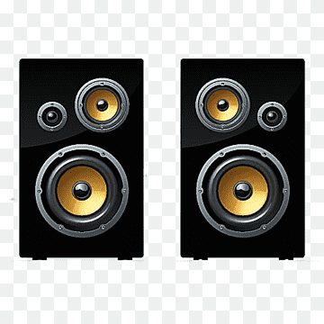 dois alto-falantes pretos, alto-falante Áudio, eletrônica, Som, alto-falantes, alto-falante bluetooth, música alto-falante, preto png thumbnail