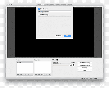 컴퓨터 프로그램 Open Broadcaster Software 컴퓨터 소프트웨어 macOS Webcam, Webcam, 전자 제품, 컴퓨터, 컴퓨터 프로그램 png thumbnail