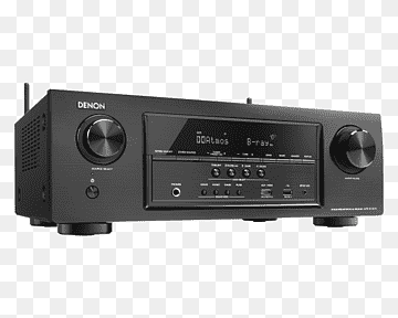 AV receiver Denon Dolby Atmos 4K resolution Audio, stereo wall, television, electronics, electronic Device png thumbnail