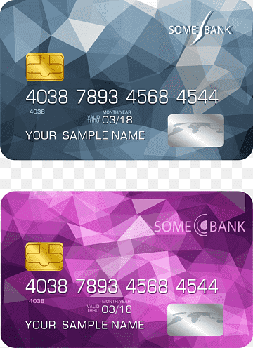 two gray and purple Some Bank credit cards collage, Credit card Debit card ATM card Bank, geometry bank cards, purple, payment, business Card png thumbnail