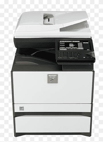 Multi-function printer copier Device driver Printer driver, Sharp, electronics, data, electronic Device png thumbnail