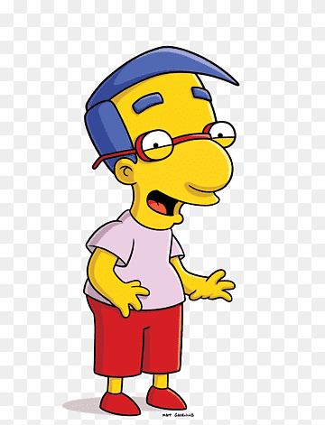 Simpson character illustration, Milhouse Van Houten Bart Simpson Lisa Simpson Homer Simpson Marge Simpson, simpsons, heroes, fictional Character, cartoon png thumbnail