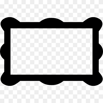 Rectangle, marc rectangular, àrea, negre, blanc i negre png thumbnail