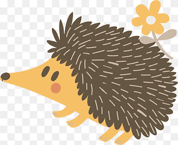 erizo porcupine echidna ilustración, lindo erizo, historietas, niño, mamífero png thumbnail