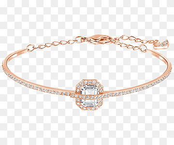 Bracelet Swarovski AG Bangle Jewellery Gold plating, Swarovski crystal bracelet jewelry white, white, pendant, bracelet png thumbnail