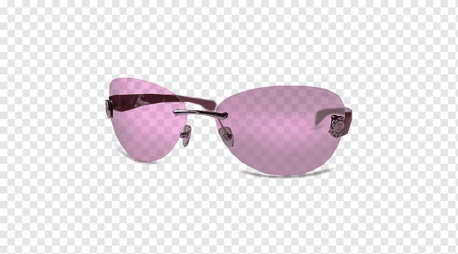 Pink lens brown frame sunglasses, pink sunglasses vision care eyewear, PINK  GLASSES, purple, glass, chanel png