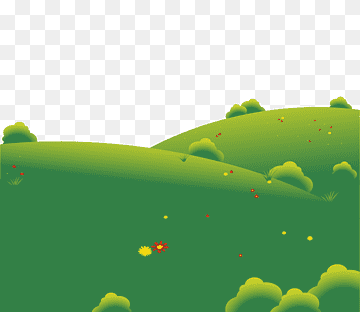 Ilustración de campo de hierba verde, dibujos animados de césped, caricatura pintada prado verde hierba arbusto, pintura de acuarela, personaje animado, pintado png thumbnail