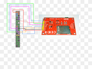 Microcontroller Raspberry Pi Serial Peripheral Interface Bus General-purpose input/output Hardware Programmer, connection, electronics, electronic Device, microcontroller png thumbnail