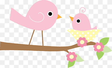 two pink bird on tree branch, Wedding invitation Baby shower Infant Girl Party, birds, child, animals, branch png thumbnail