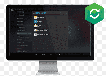 Monitors d’ordinador Sistemes d’emmagatzematge en xarxa Sistemes operatius de programari informàtic, Google Sync, Android, marca, ordinador png thumbnail
