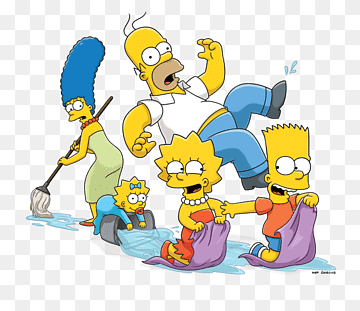 The Simpson Family illustration, Homer Simpson Bart Simpson Marge Simpson Lisa Simpson Maggie Simpson, The Simpsons HD, television, springfield, vertebrate png thumbnail