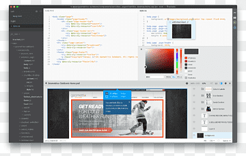 Brackets Computer Software GitHub Source code editor Text editor, Adobe, adobe, media, computer Programming png thumbnail