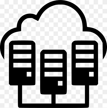 Information Cloud computing Computerikoner Databaseserver, cloud computing, areal, big Data, sort og hvid png thumbnail